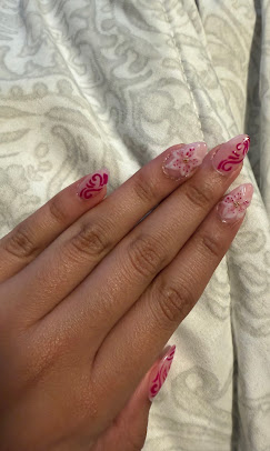 Pink Marble Swirl nail design by Zuzu Nails & Beauty in Jacksonville, Florida